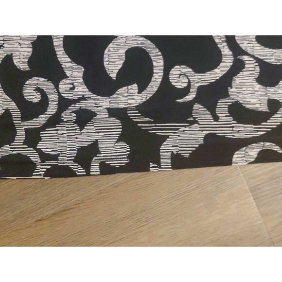 Catherine's Size 14-16 Jersey Knit Stretch 3/4 Sleeve Scroll Print Dress - Picture 6 of 9